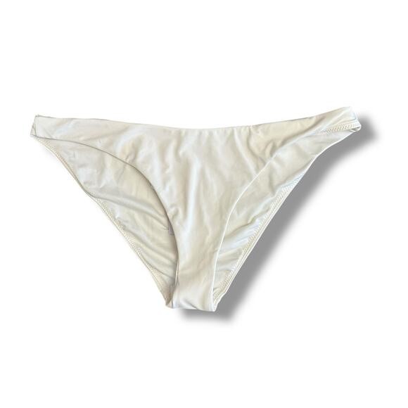 NWT O’Neill Saltwater Solids Rockley Bikini Bottom White Medium Coverage Swim M - Picture 1 of 9
